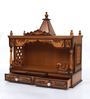 Teak Teak Wood Floor Rested Mandir Without Door