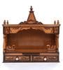 Teak Teak Wood Floor Rested Mandir Without Door