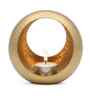 Gold Texture Metal Conical Tealight Holder(Iron, Hammered Gold)