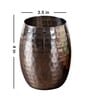 Gold Tone 750ml Silver (Set of 6) Steel Everyday Glass