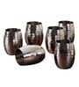 Gold Tone 750ml Silver (Set of 6) Steel Everyday Glass