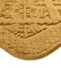 Gold Geometric Cotton 17x25 Inches AntiSkid (Set of 2) Bath Mats