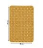 Gold Geometric Cotton 17x25 Inches AntiSkid Bath Mat
