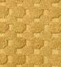 Gold Geometric Cotton 17x39 Inches AntiSkid Bath Mat