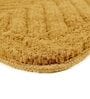 Gold Geometric Microfibre 19x27 Inches AntiSkid Bath Mat