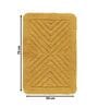 Gold Geometric Microfibre 19x27 Inches AntiSkid Bath Mat