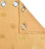 Gold Velvet Abstract 9 Foot Ring Top Door Curtain