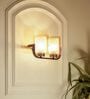 Gold Vienna Dual Light Glass & Metal Wall Light