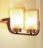Gold Vienna Dual Light Glass & Metal Wall Light