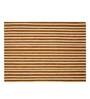 Stripped (18x13) Yellow Polyester (Set of 7) Table Linen Set