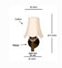 Gold Wall Light with Black Cotton Shade for Modern Bedroom Decor