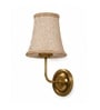 Gold Wall Mounted Lamp with Beige Jute Shade, Hallway & Home Interiors