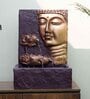 Gold Wine Buddha Face Wall Water Fountain for Home