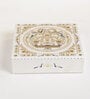 Gold Wood Multi-Purpose Printed Gifting Box With Lacquered Top
