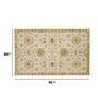 Gold Persian Wool 5 ft x 8 ft Hand Tufted Carpet