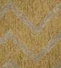 Gold Abstract Blended Wool 6 ft x 9 ft Hand Tufted Carpet