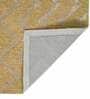 Gold Abstract Blended Wool 8 ft x 10 ft Hand Tufted Carpet