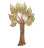 Wrought Iron Decorative Tree Wall Art With LED In Gold