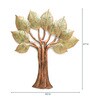 Wrought Iron Decorative Tree Wall Art With LED In Gold