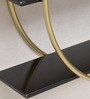 Gold Wrought Iron and MDF Shefford Book Shelf in Gold Colour