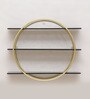 Gold Wrought Iron and MDF Shefford Book Shelf in Gold Colour