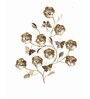 Gold Metal Flower Wall Art