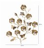 Gold Metal Flower Wall Art