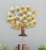 Wrought Iron Decorative Tree Wall Art With LED In Gold