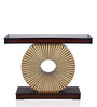 Goldark Console Table in Brown Gold Colour