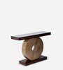 Goldark Console Table in Brown Gold Colour