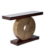 Goldark Console Table in Brown Gold Colour