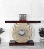 Goldark Console Table in Brown Gold Colour