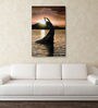 Sunshine In Gold Canvas Framed Art Print (33 x 21 Inches)