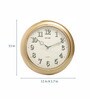 Gold Plastic Analog Wall Clock