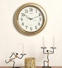 Gold Plastic Analog Wall Clock