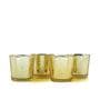 Gold Glass Table Tea Light Holders & Votives (Pack Of 4)