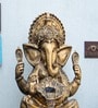 Golden 2ft Lotus Ganesha Water Fountain