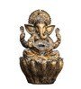 Golden 2ft Lotus Ganesha Water Fountain