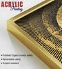 Golden 3D Acrylic Framed Art Panel (Set Of 2)