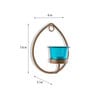 Golden Metal Eliviya Wall Tea Light Holders (Pack Of 2)