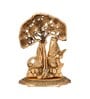Golden 7 Inch Radha Krishna Idol