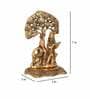 Golden 7 Inch Radha Krishna Idol