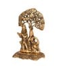 Golden 7 Inch Radha Krishna Idol