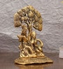 Golden 7 Inch Radha Krishna Idol
