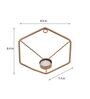 Gold Hexagon Metal Wall Candle Stands (Pack Of 3)