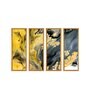 Thea Multicolour Canvas Framed Abstract Art Panel Set of 4
