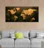 Golden Abstract Flowers Premium Wall Painting