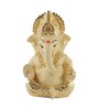 Golden Aluminium 8 Inch Ganesha On Jhulla Idol