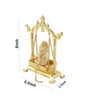 Golden Aluminium 8 Inch Ganesha On Jhulla Idol