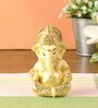 Golden Aluminium 8 Inch Ganesha On Jhulla Idol